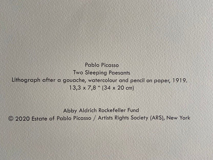Pablo Picasso Lithograph Estate Coa Signed O
