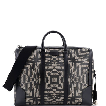 Gucci Eden Briefcase Caleido Gg Coated Canvas Large