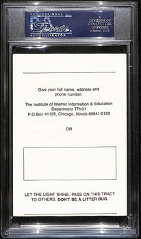 193430 Muhammad Ali Signed/ Autographed 3.5x5 Islamic Tract PSA/ DNA