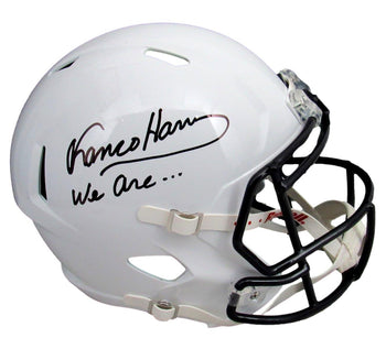 Franco Harris Signed/Inscr Psu Full Size Speed