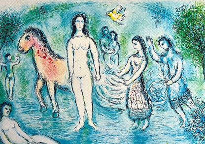 Marc Chagall Lithograph Coa Signed Hand Numbered Crayon Limited Museum