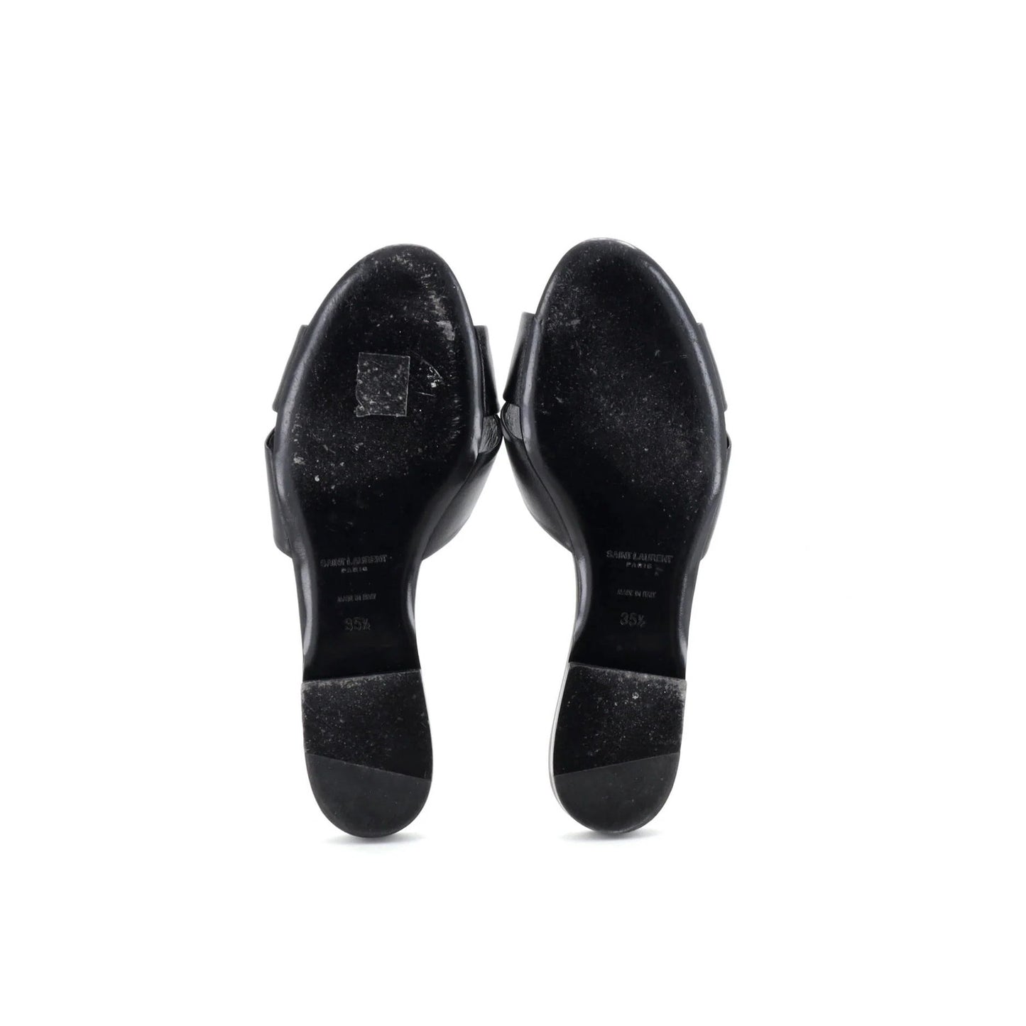 Saint Laurent Women'S Bianca Mule Sandals Leather