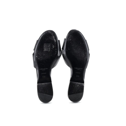 Saint Laurent Women'S Bianca Mule Sandals Leather