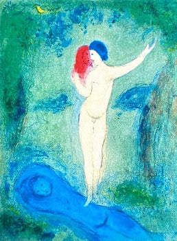 Marc Chagall Lithograph ' The Kiss ' Coa Hand-Signed Pen Hand-Numbered