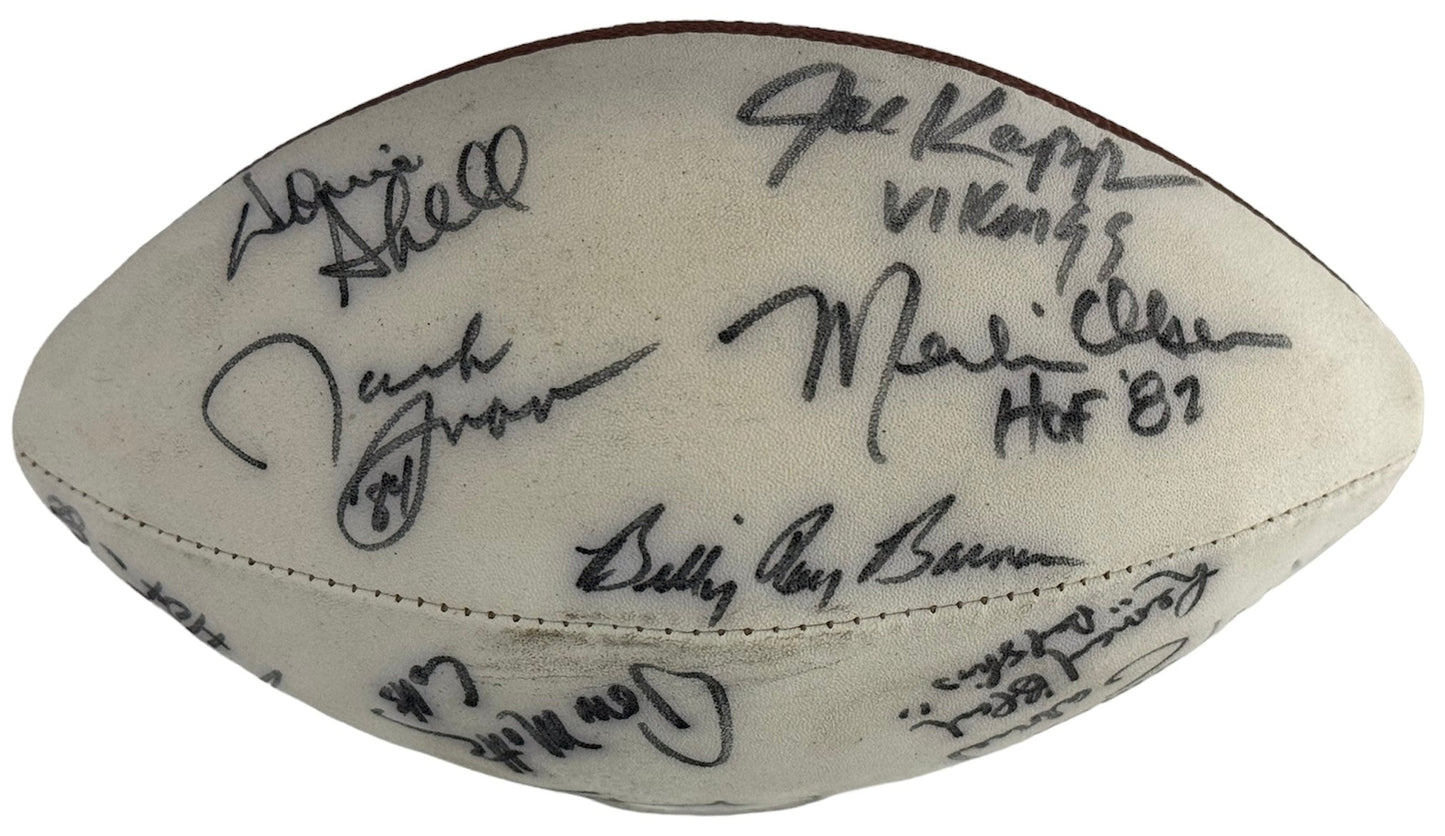 Nfl Greats Autographed Wilson Mini Football