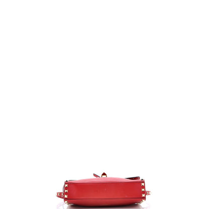 Valentino Garavani Rockstud Flip Lock Flap Bag Leather Medium
