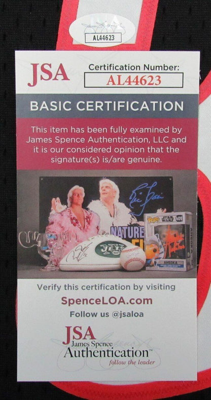 Allen Iverson Hof Autographed Black Mitchell &