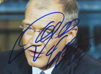 David Letterman Autographed 11X14 Photo Talk Show