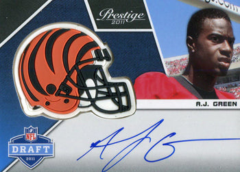 Aj Green Autographed 2011 Panini Prestige Rookie