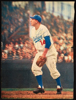 Gil Hodges Hof Autograph 8X10.75 Magazine Photo