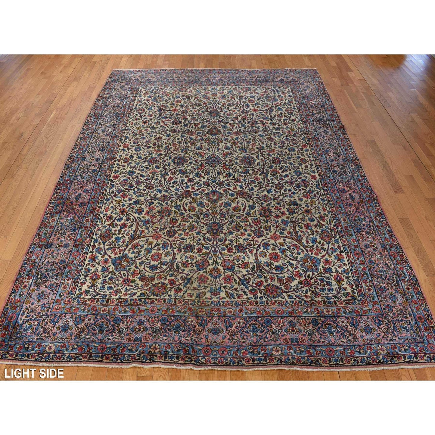 8'9"X11'5" Yellow Antique Zoroastrian Karman 100% Wool Hand Knotted Rug