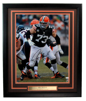 Joe Thomas Hof Autographed 16X20 Photo Cleveland