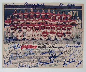 1980 World Series Champions Phillies Team Signed