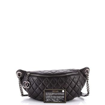 Chanel Banane Waist Bag Quilted Leather