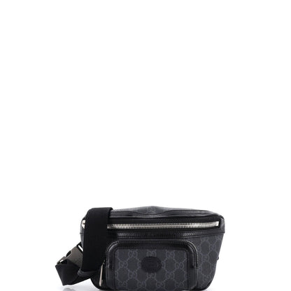 Gucci Interlocking G Patch Belt Bag Gg Coated Canvas
