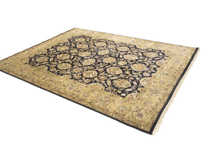 8X10 Ft Handmade Agra Jaipur Oriental Rug Thick