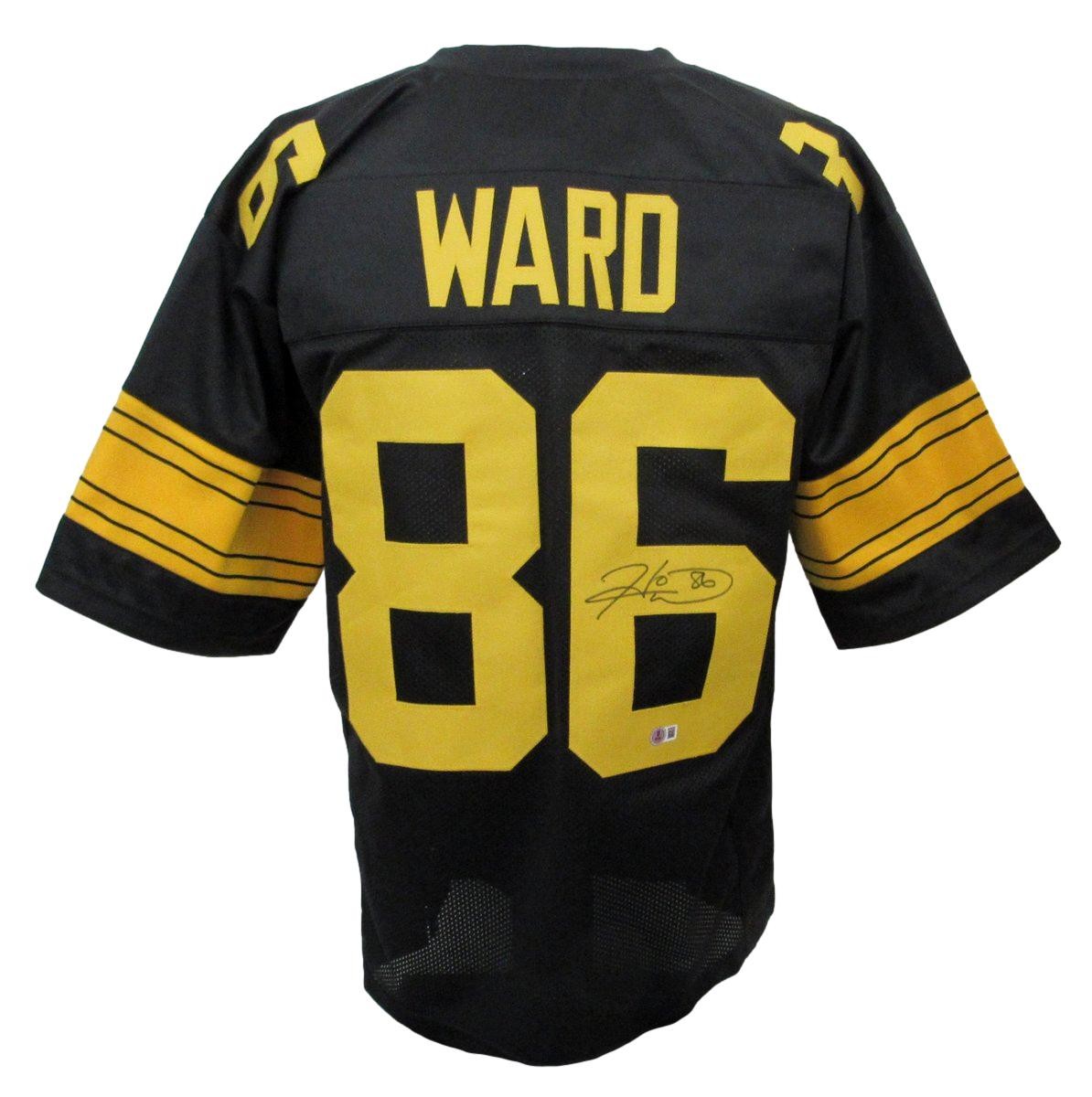 Hines Ward Signed/Autographed Steelers Black/Yellow Custom Jersey Beckett 194777