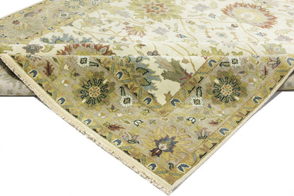 Handmade Osh Chobi Floral Style Peshawar Rug