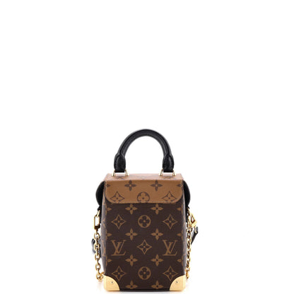 Louis Vuitton Camera Box Nm Handbag Studded Reverse Monogram Canvas
