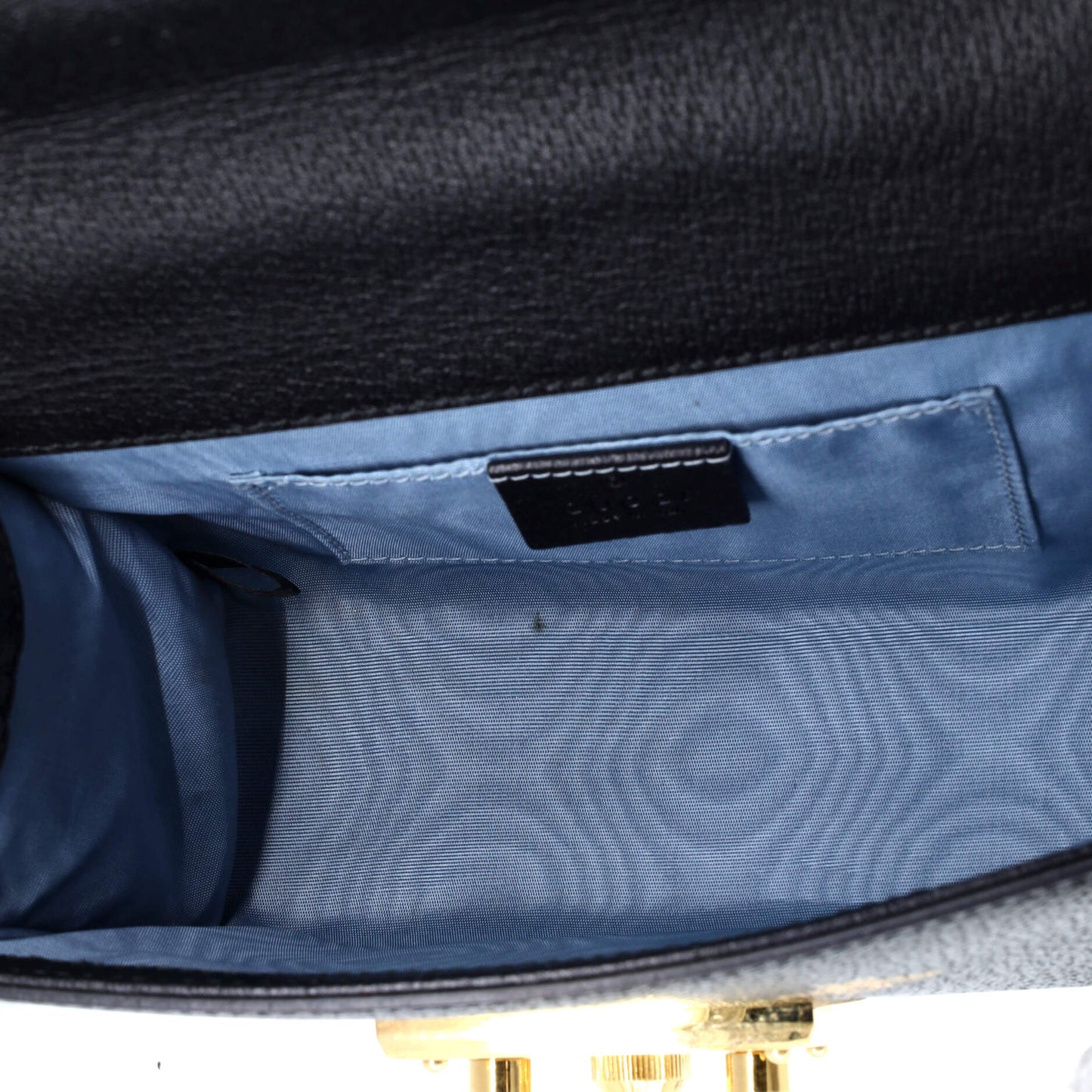 Gucci Padlock Shoulder Bag Printed Leather Small