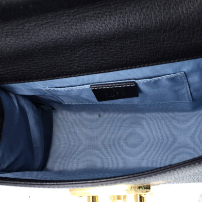 Gucci Padlock Shoulder Bag Printed Leather Small