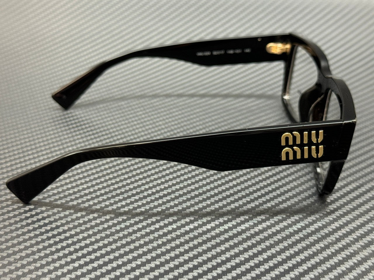 Women's Black Eyeglasses 1AB1O1 54 mm 02XV by MIU MU