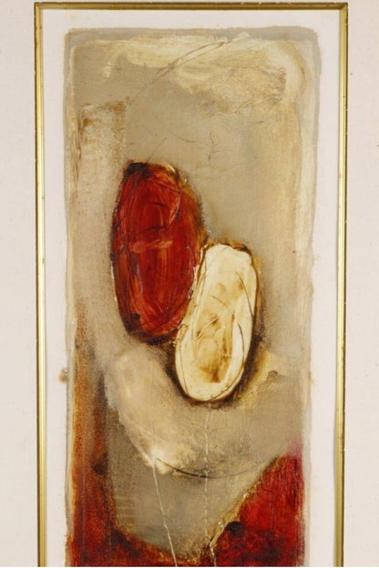 Emilija Pasagic (Canadian) Original Oil Painting Signed Framed Abstract Art