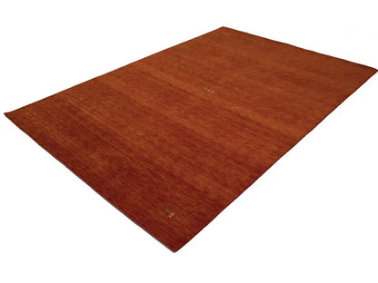 Contemporary Gabbeh Modern Rug Orange Tribal