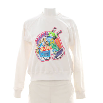 Hermes Women'S Chevaloscope Crewneck Sweater Embroidered Cotton