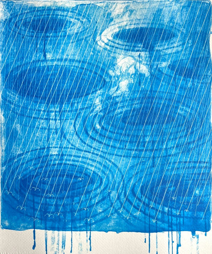 David Hockney Lithograph 'Rain' (Numbered)