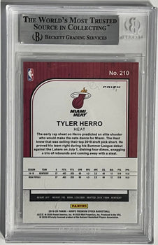 Tyler Herro Autographed 2019-20 Panini Hoops Premium Stock Rookie Card #210 (Bec