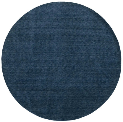 Steel Blue Solid Design Hand-Loomed 8X8 Gabbeh