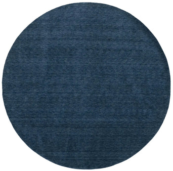 Steel Blue Solid Design Hand-Loomed 8X8 Gabbeh