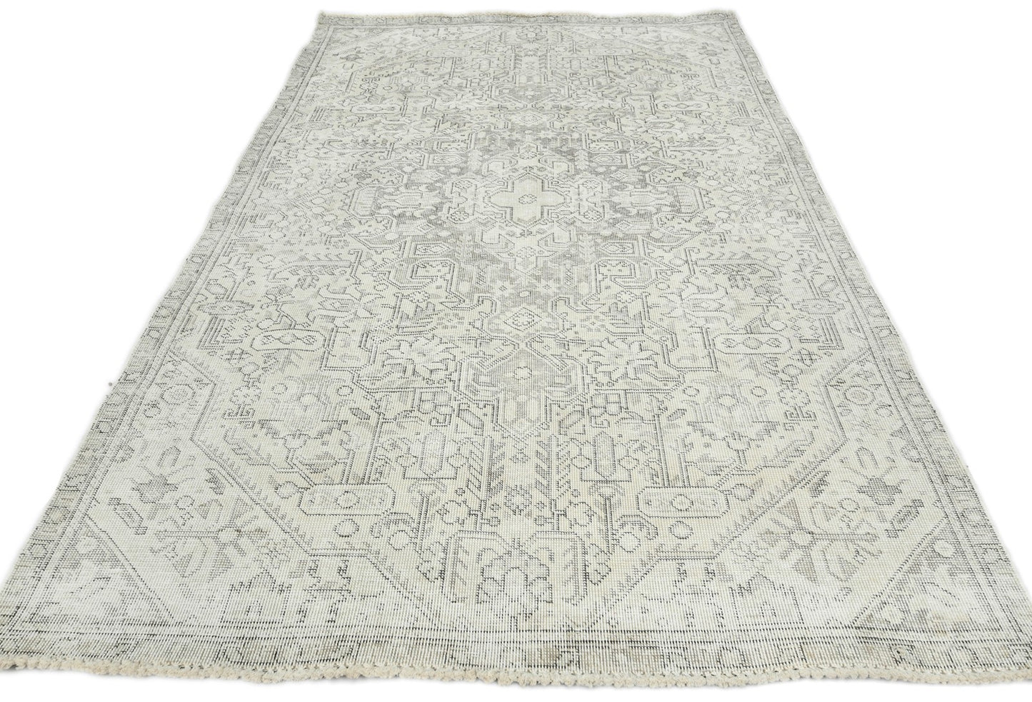 5X8 Muted Colors Antique Distressed 4'7X7'8