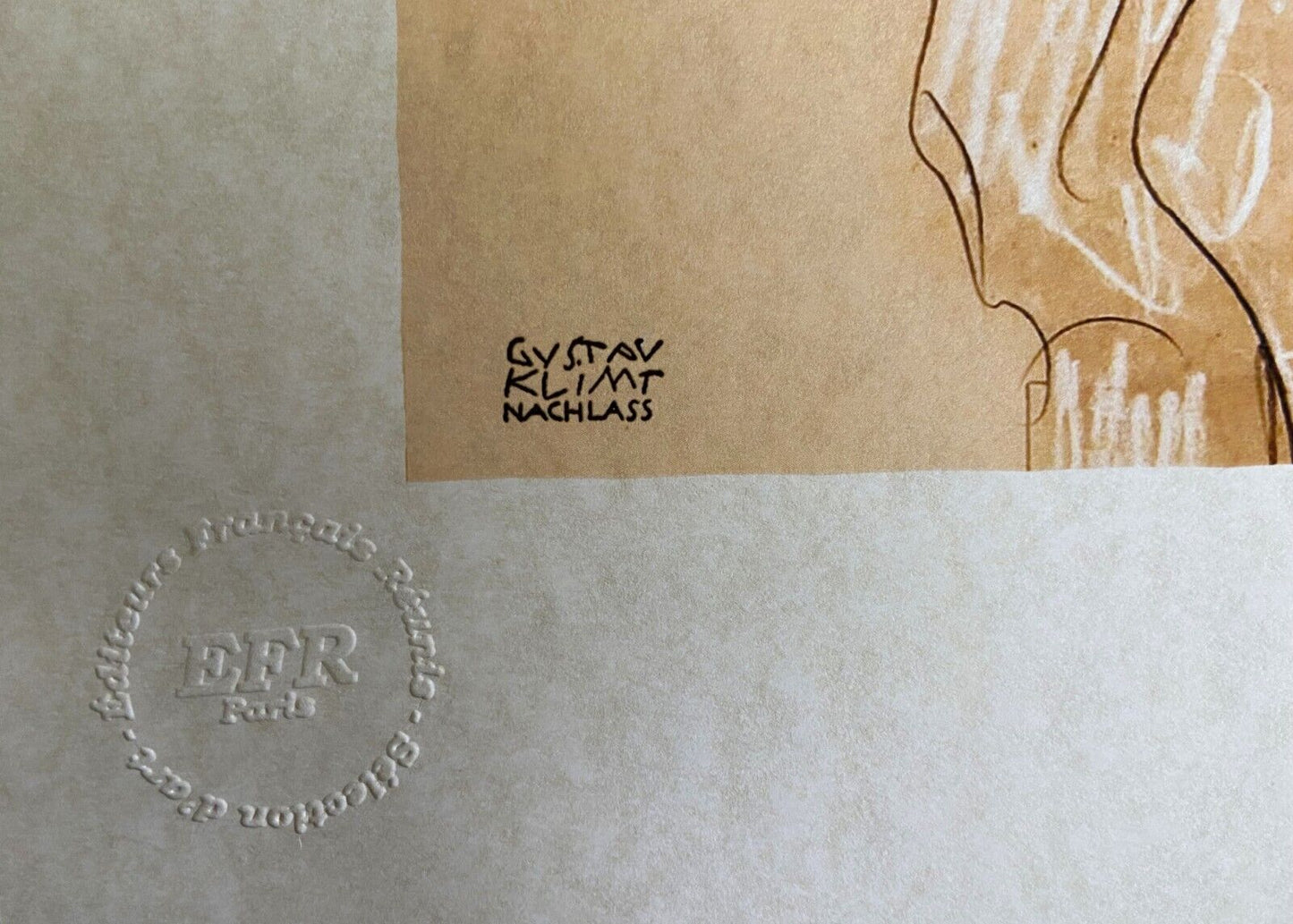 Gustav Klimt Lithograph Coa Hand Numbered Signed Op Limited