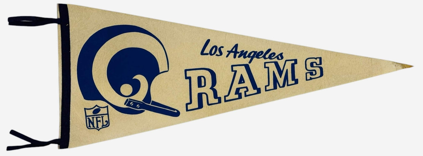 1960'S Los Angeles Rams Vintage Pennant Banner