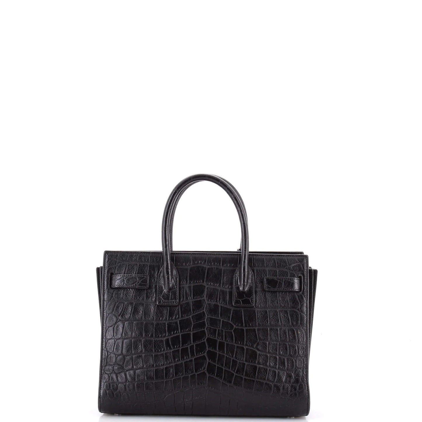 Saint Laurent Sac De Jour Nm Bag Crocodile Embossed Leather Baby