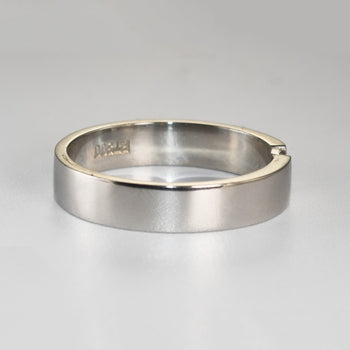 Mens Platinum Princess Cut Diamond Wedding Band