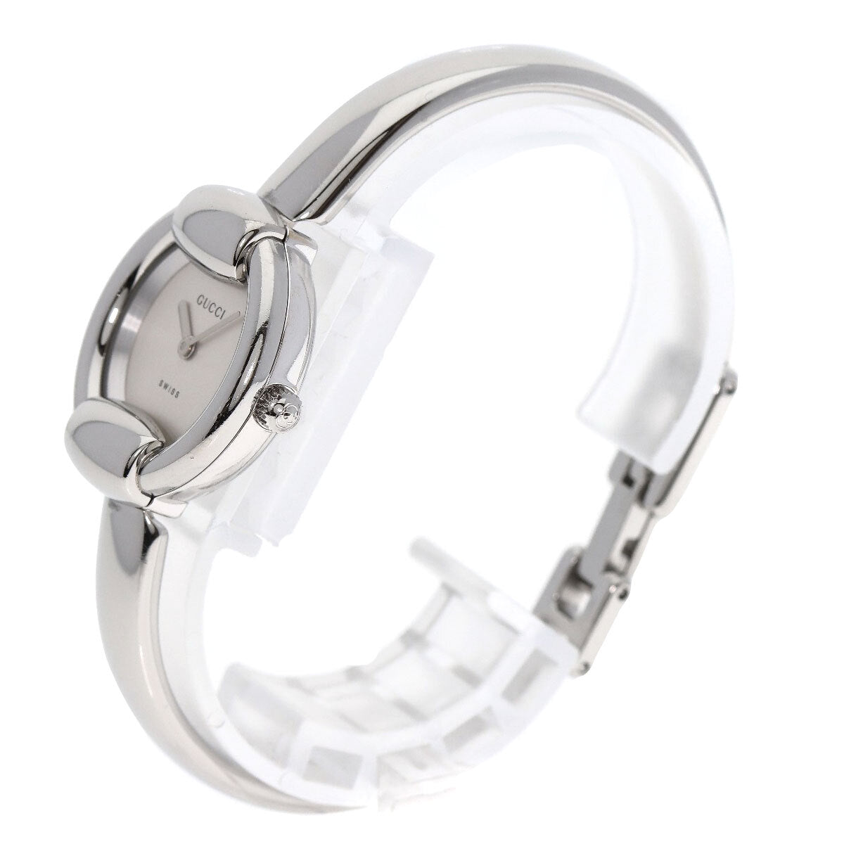 Gucci Round Face Bangle Watches 1400L Stainless Steel/Stainless Steel Ladies