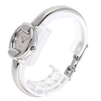 Gucci Round Face Bangle Watches 1400L Stainless Steel/Stainless Steel Ladies