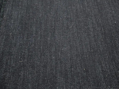 Solid Charcoal Hand-Loomed 6X9 Gabbeh Wool Rug