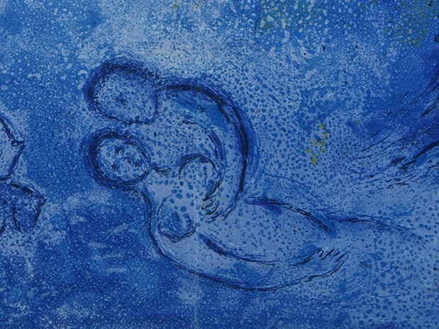 Lithograph by Marc Chagall of spring from Daphnis et Chlo in 1961.