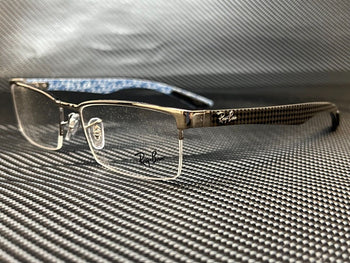 Ray Ban Rx8412 2502 Gunmetal Rectangle 54 Mm