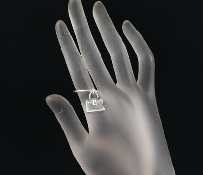 Hermes Ring Amulettes Kelly Eu51 925 Sterling Silver