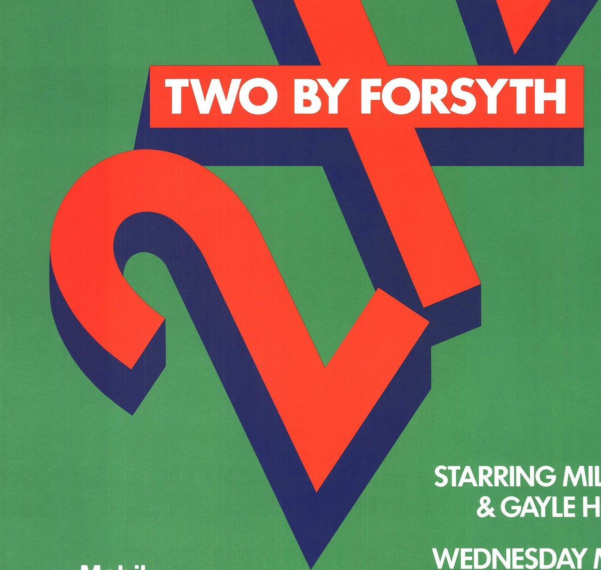 Two by Forsyth Lithograph Offset Contemporary 1984 46" x 30