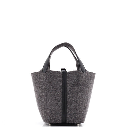 Hermes Picotin Lock Bag Felt With Leather Pm