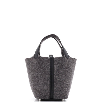 Hermes Picotin Lock Bag Felt With Leather Pm