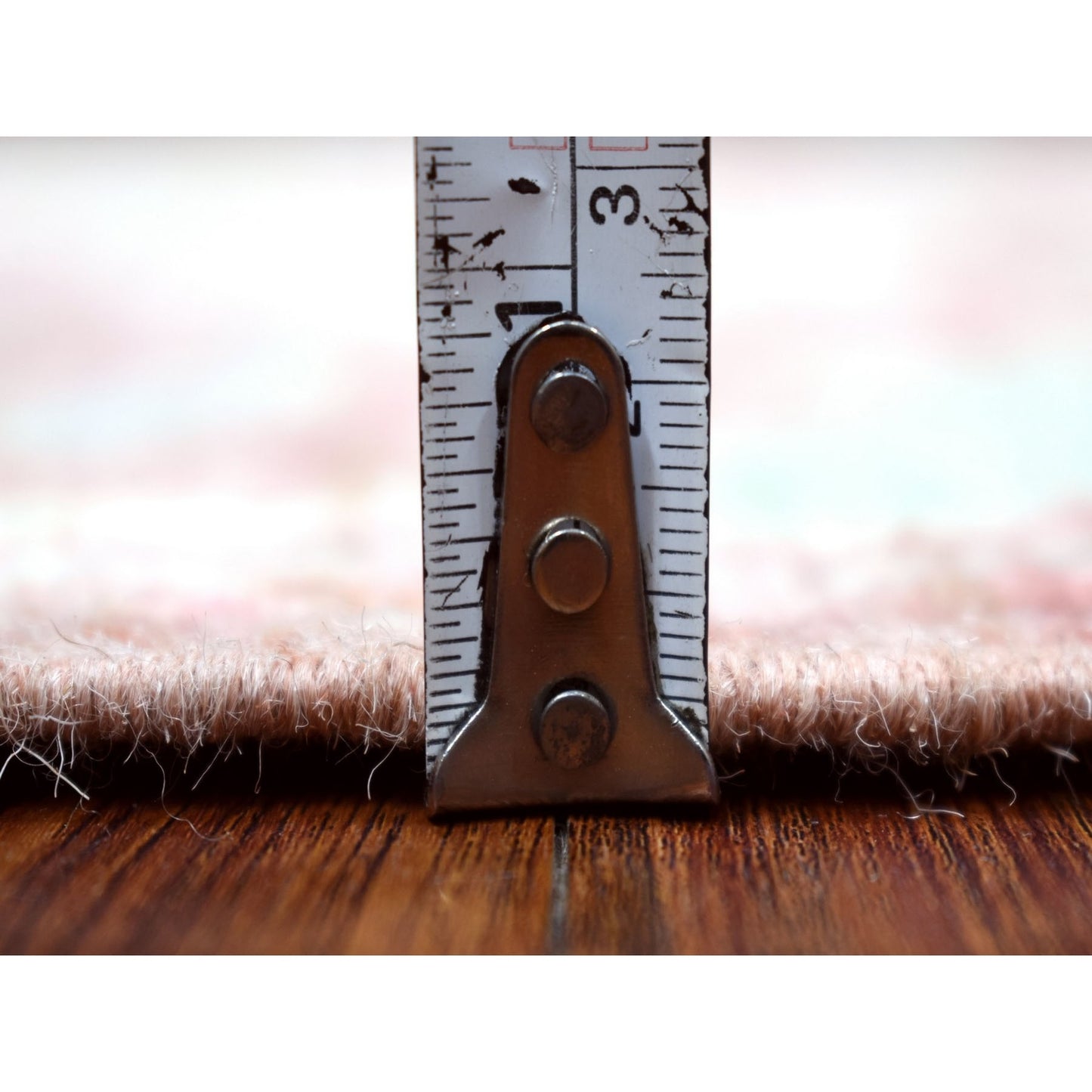 3'1"X19'8" Pure Wool Hand Knotted Coral Red Angora Oushak Xl Runner Rug