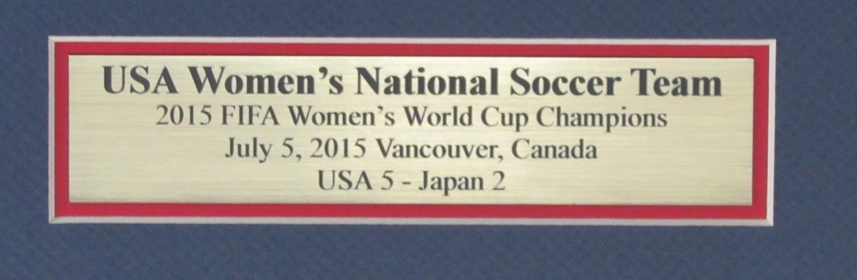 Usa Women'S 2015 World Cup Soccer Unsigned Framed Collage