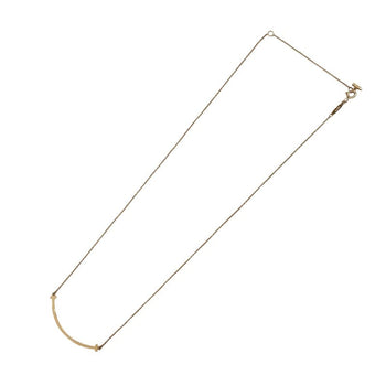 Tiffany & Co. T Smile Small Necklace K18Pg